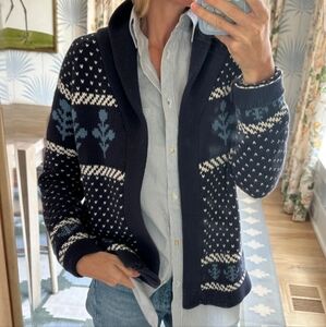 NWT Marea By Liz Joy Flower Instarsia Cardigan SZ SOLD OUT and Limited Run